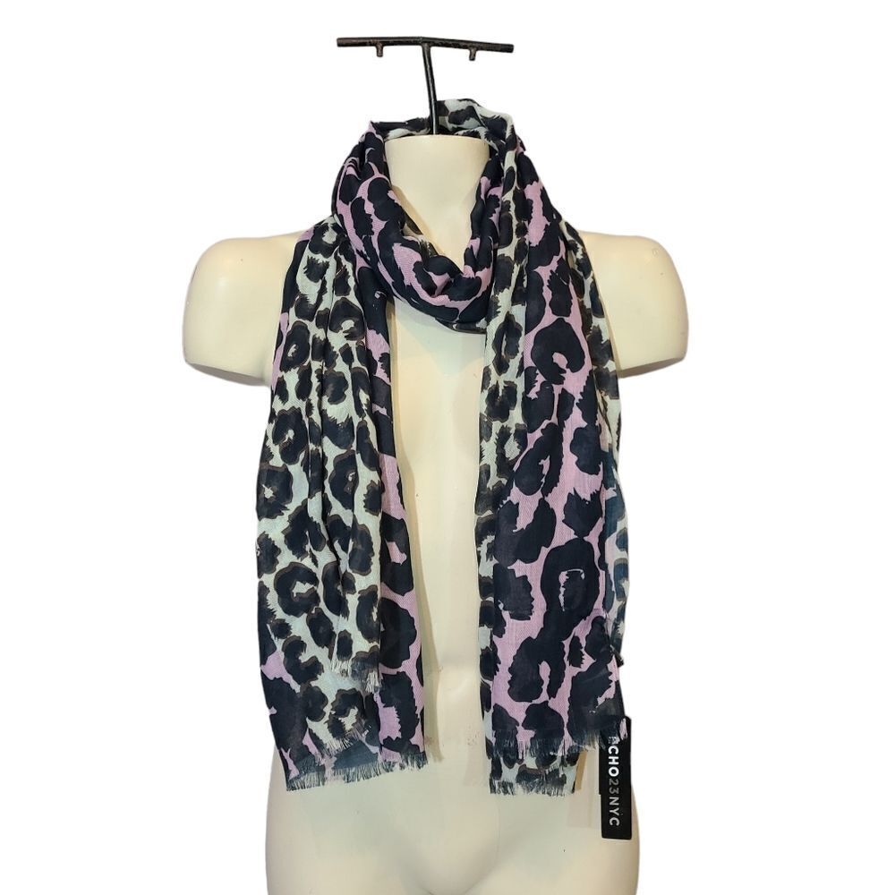 Echo 23 Animal-Print Wrap PEONY ONE SIZE